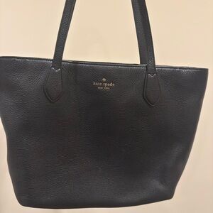 Kate Spade Black Pebbled Leather Tote
